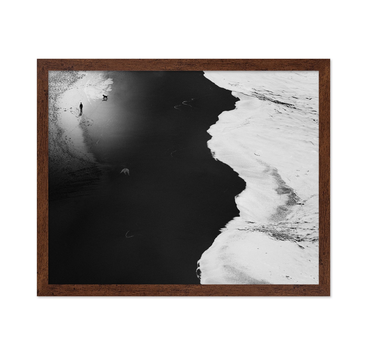 Minimal Black White Shoreline