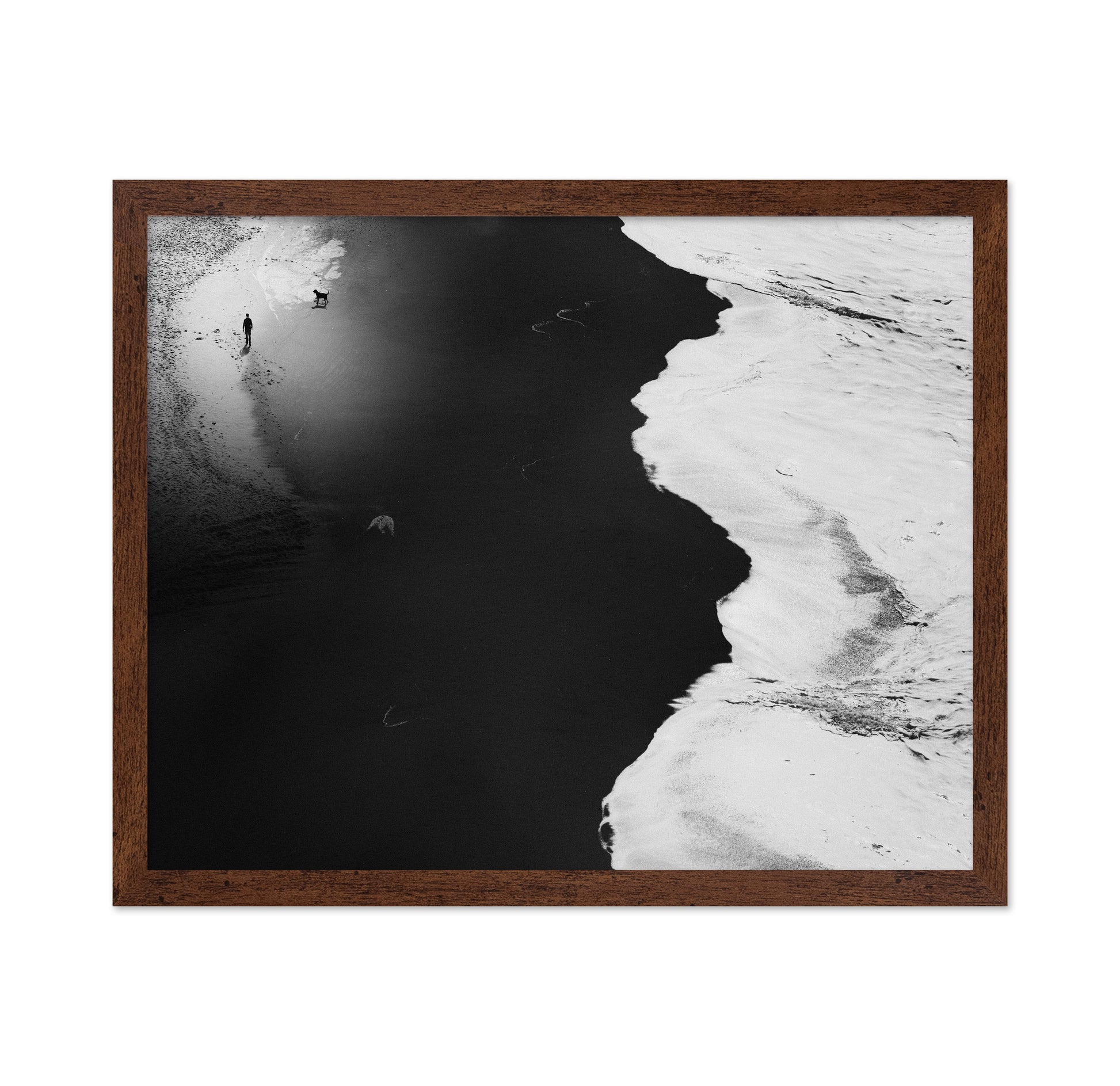 Minimal Black White Shoreline