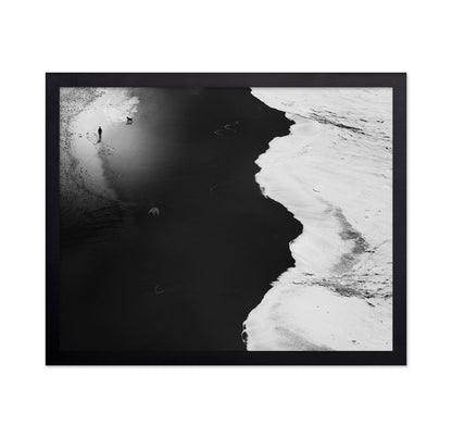Minimal Black White Shoreline