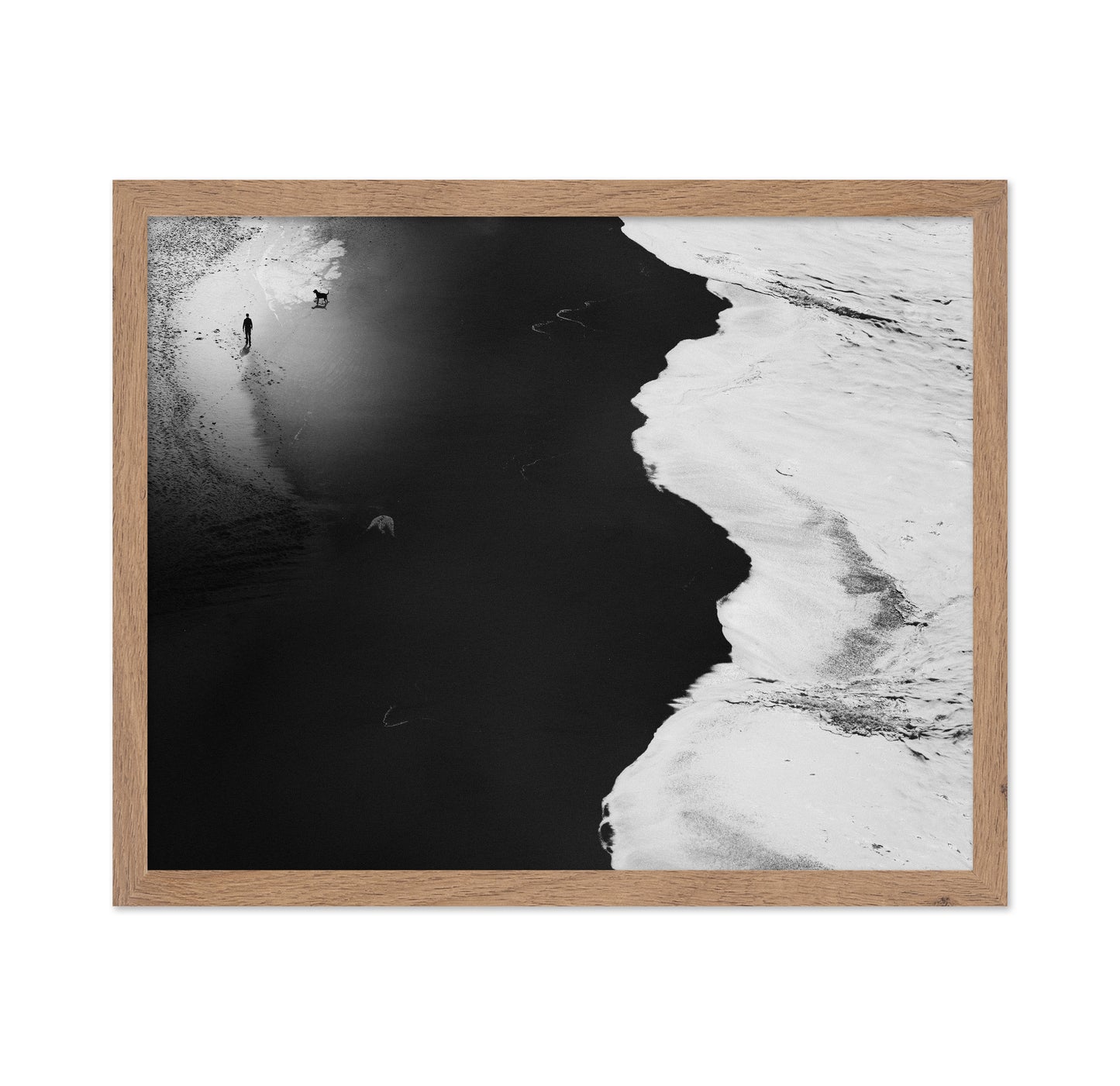Minimal Black White Shoreline