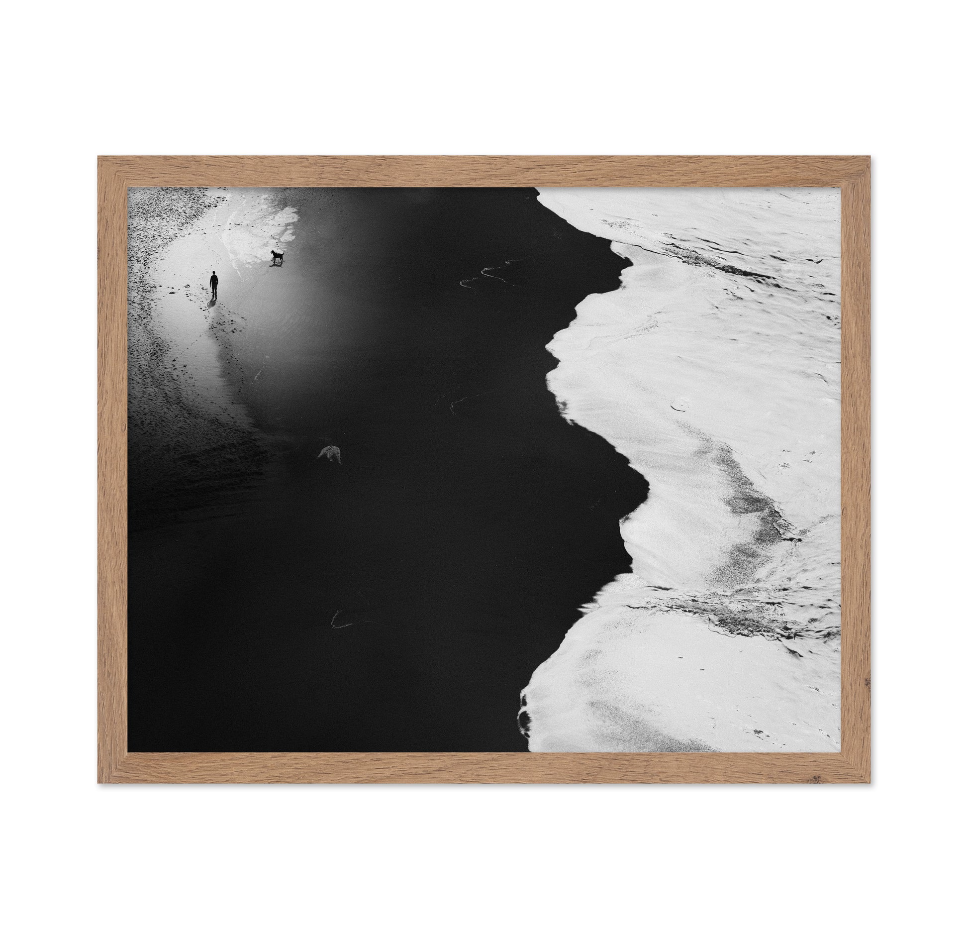 Minimal Black White Shoreline