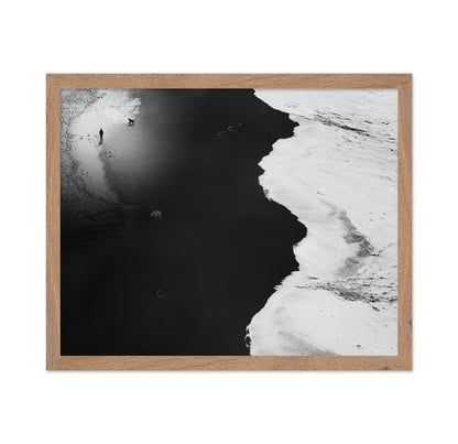 Minimal Black White Shoreline