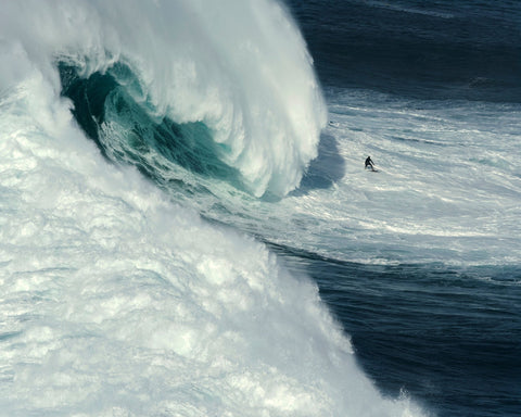 Big Wave Surfer Action