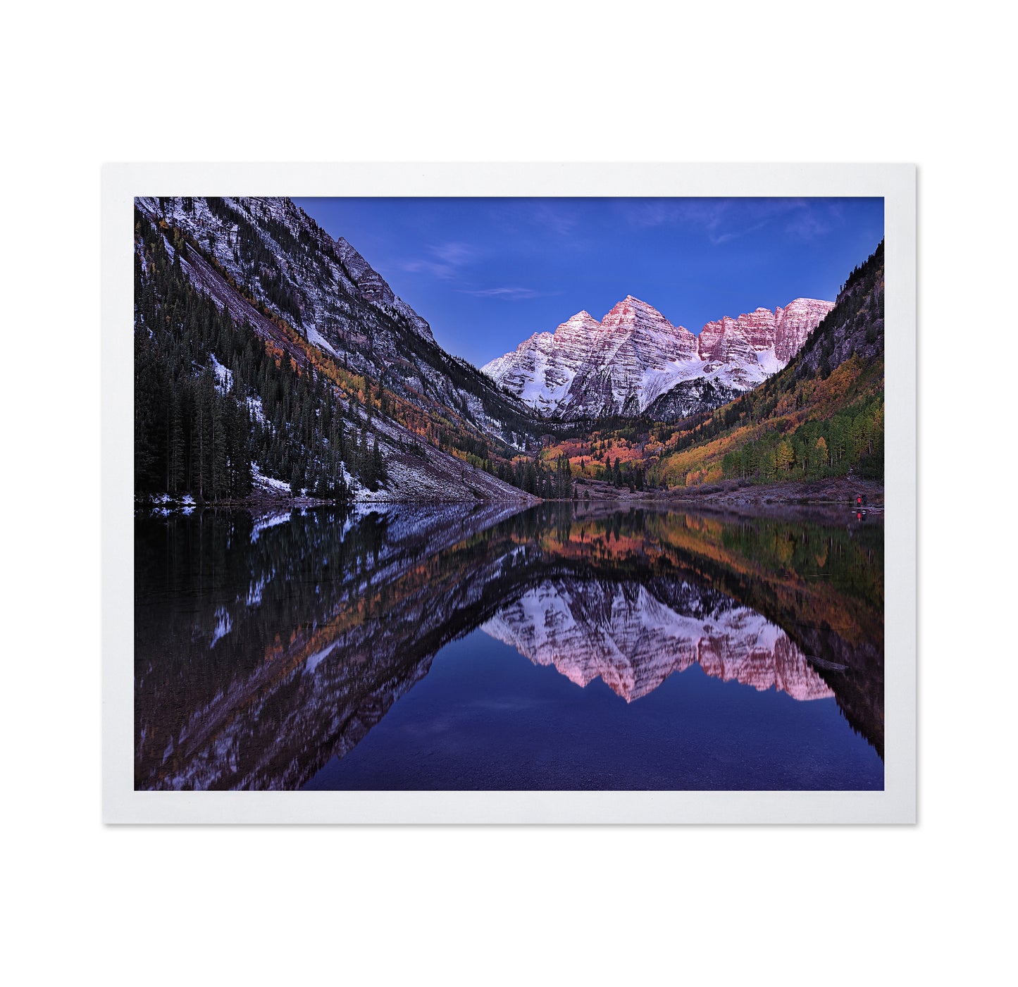 Maroon Bells Reflection at Dusk