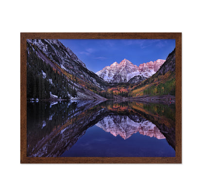 Maroon Bells Reflection at Dusk