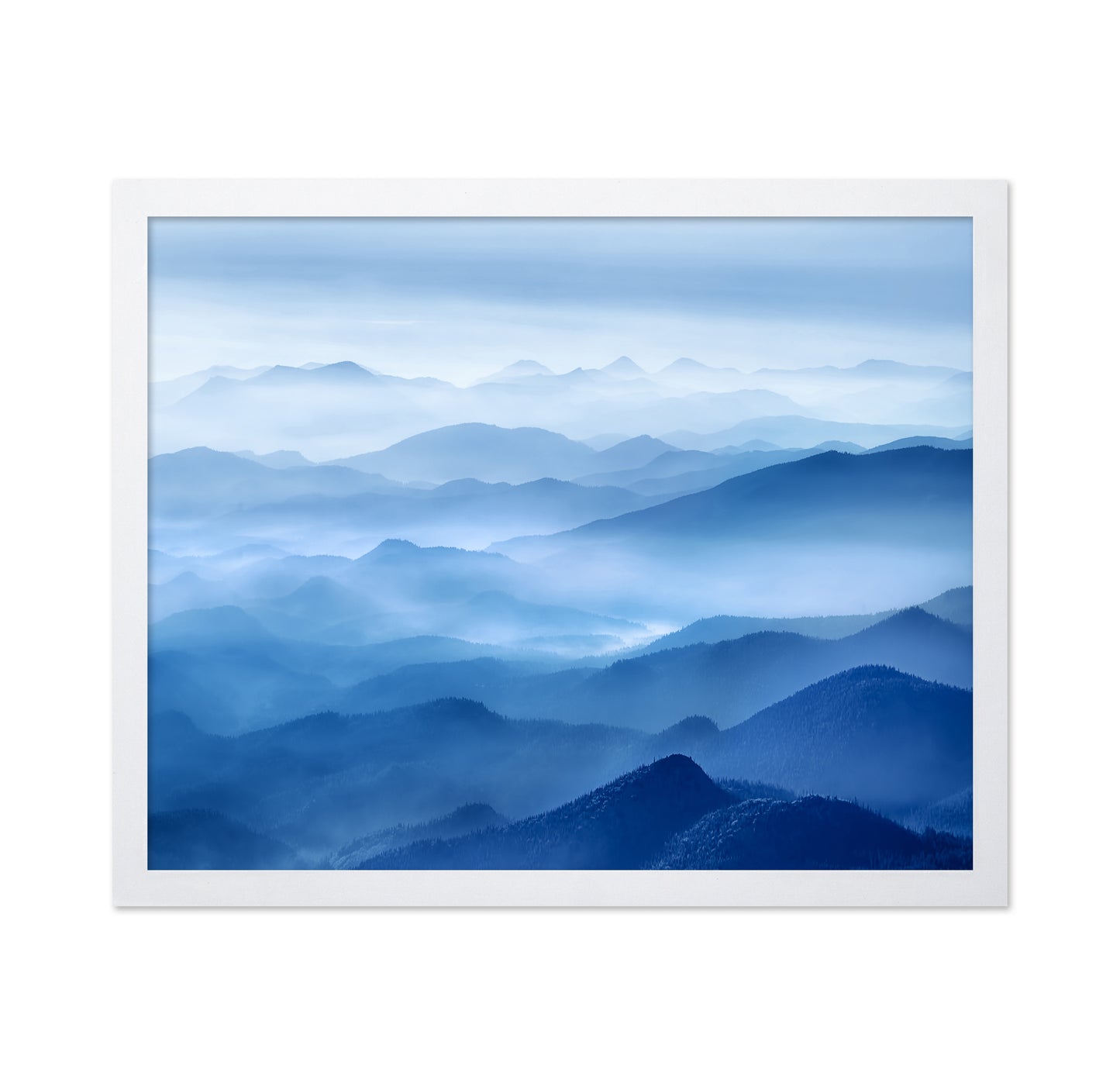 Blue Mountain Layers in Mist