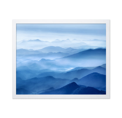 Blue Mountain Layers in Mist