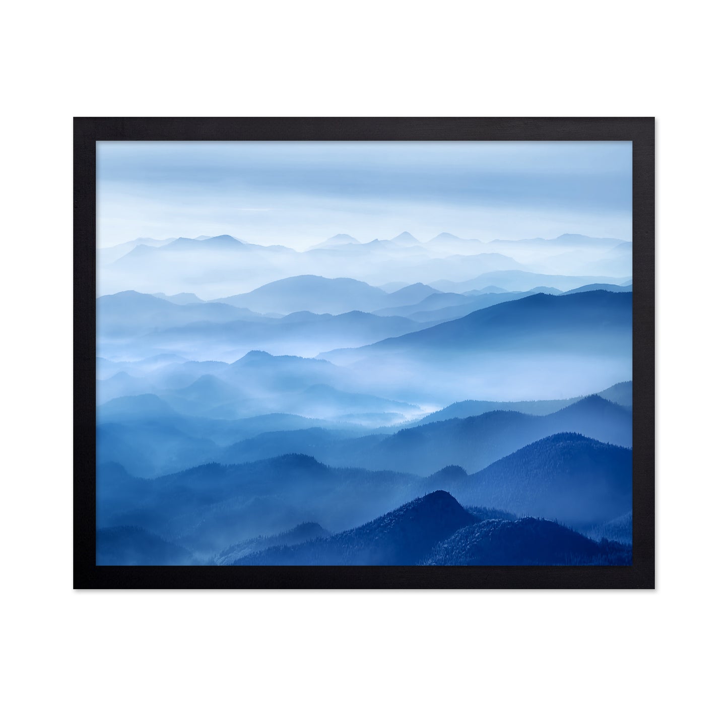 Blue Mountain Layers in Mist