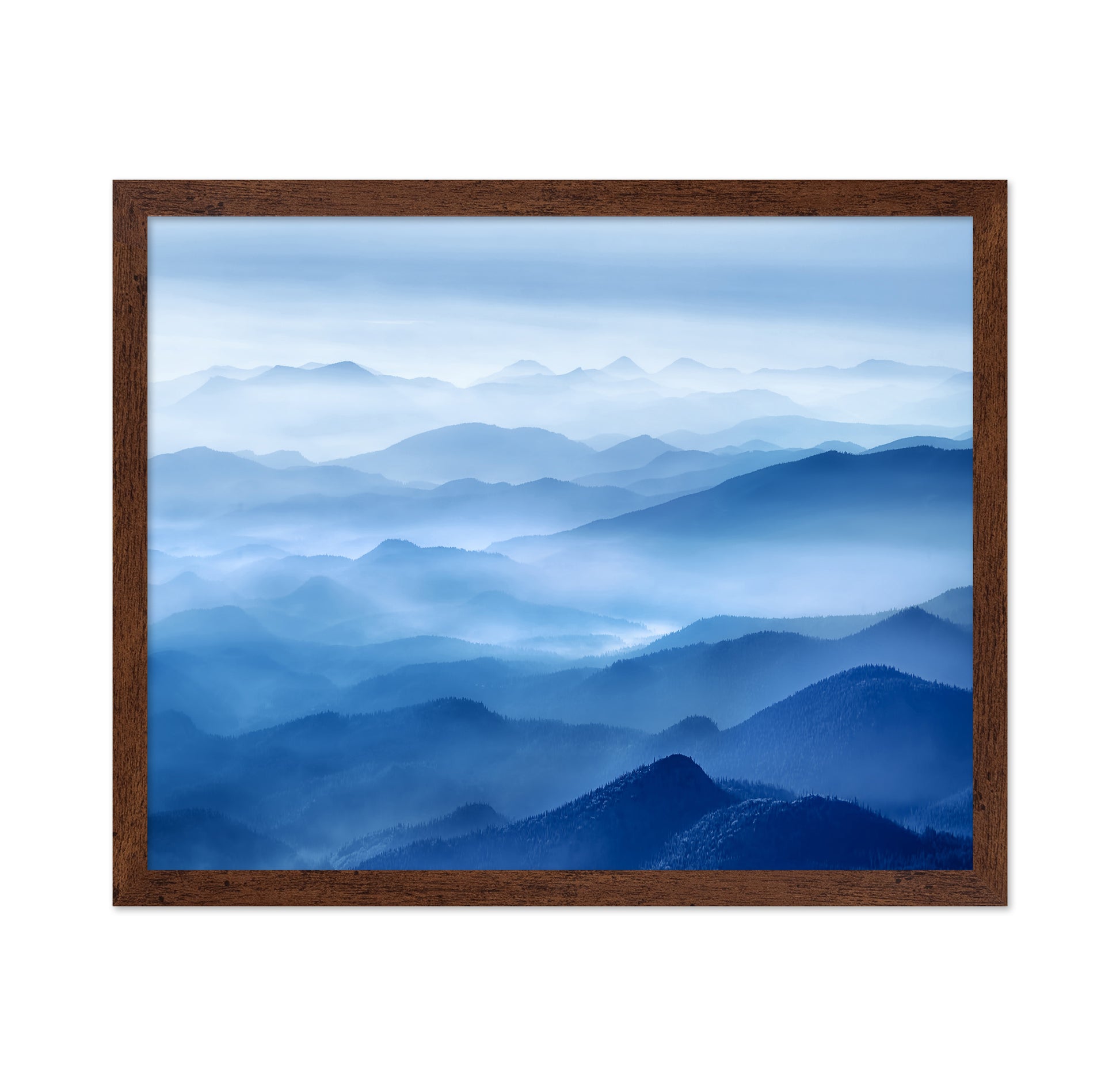 Blue Mountain Layers in Mist