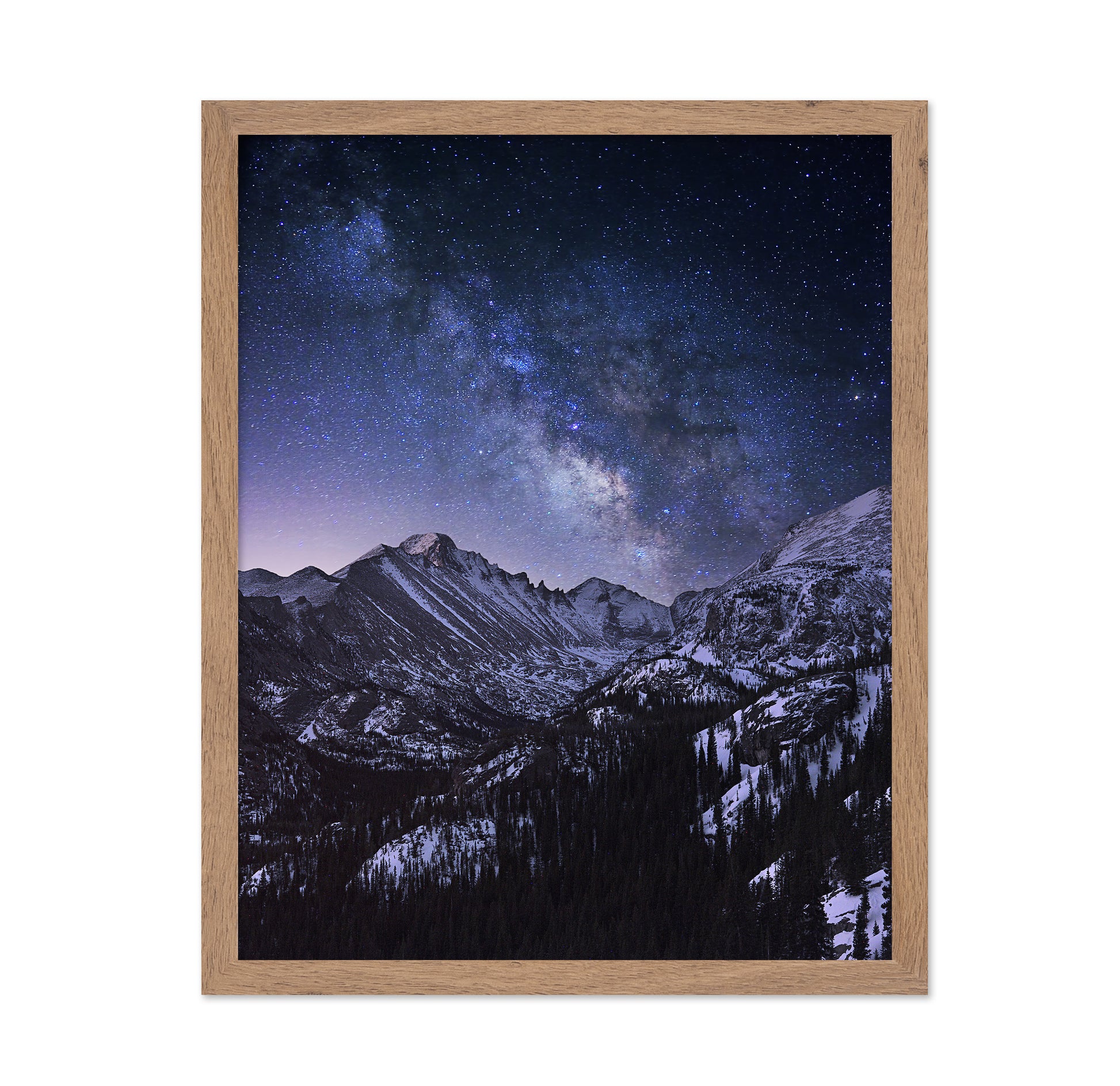 Milky Way Over Mountain Peaks No1