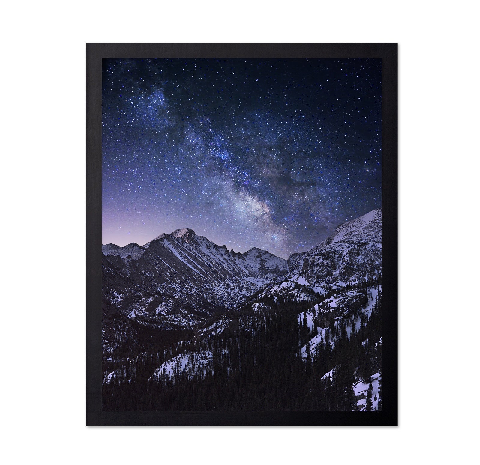 Milky Way Over Mountain Peaks No1