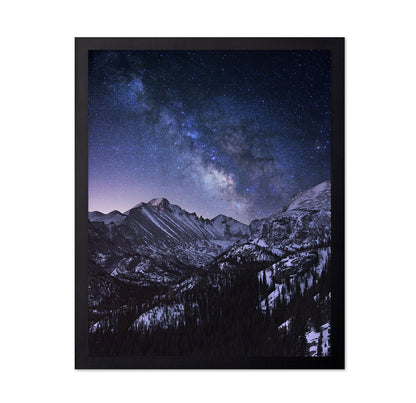 Milky Way Over Mountain Peaks No1