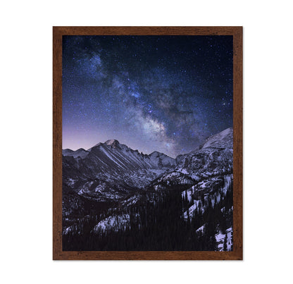 Milky Way Over Mountain Peaks No1