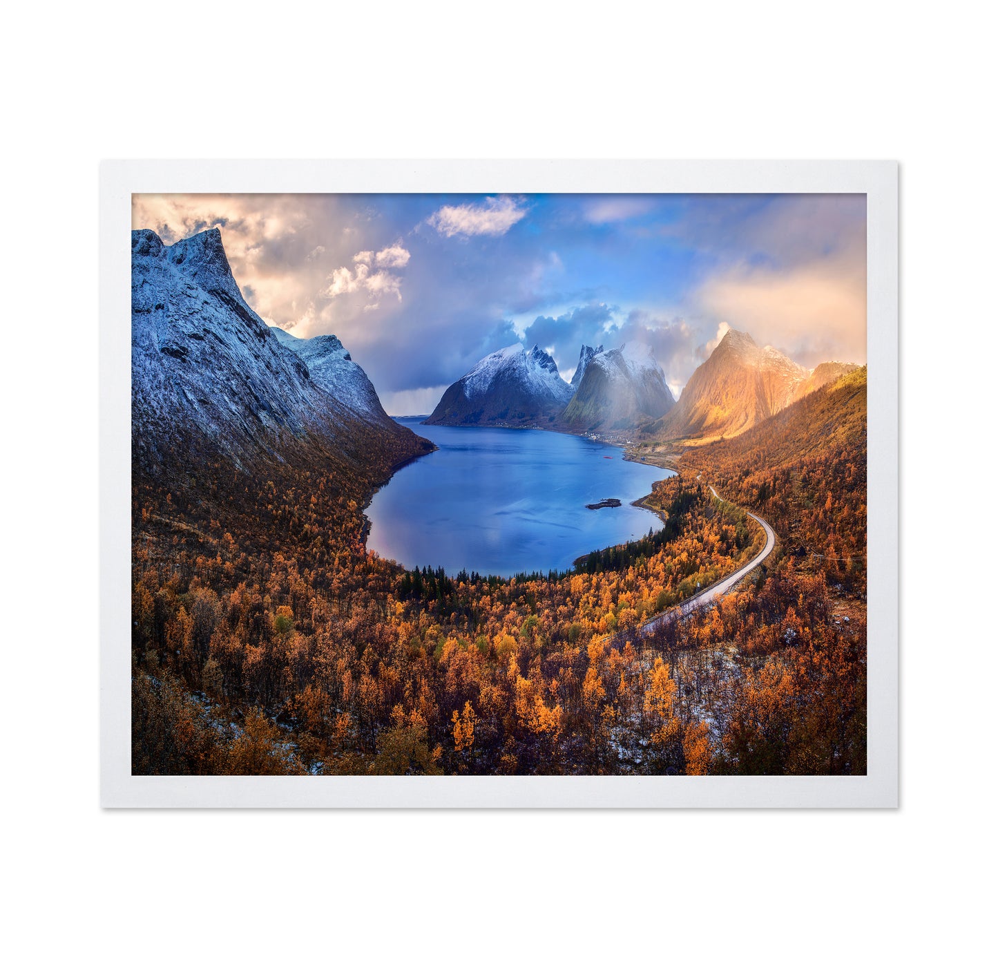 Senja Autumn Fjord Landscape