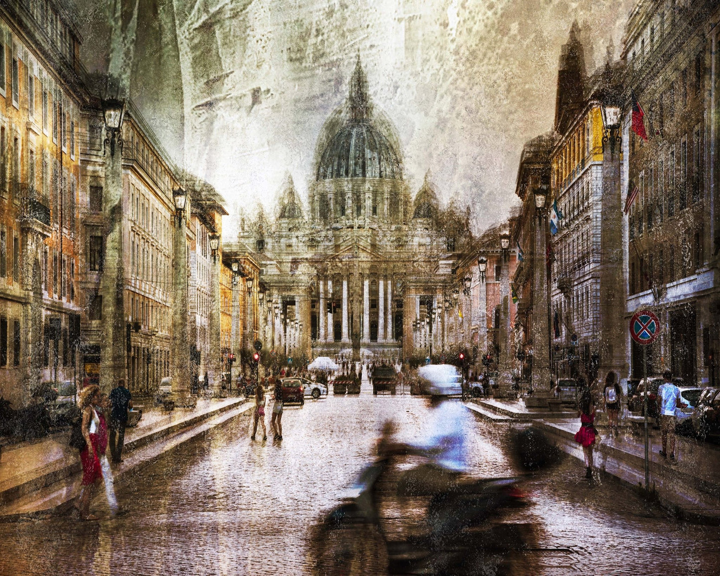 St Peter Basilica Street Scene