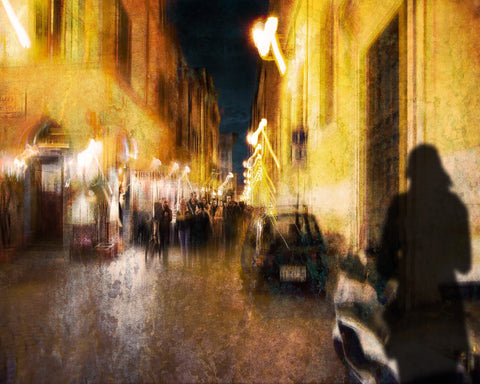 Rome Alley Night Walk Scene