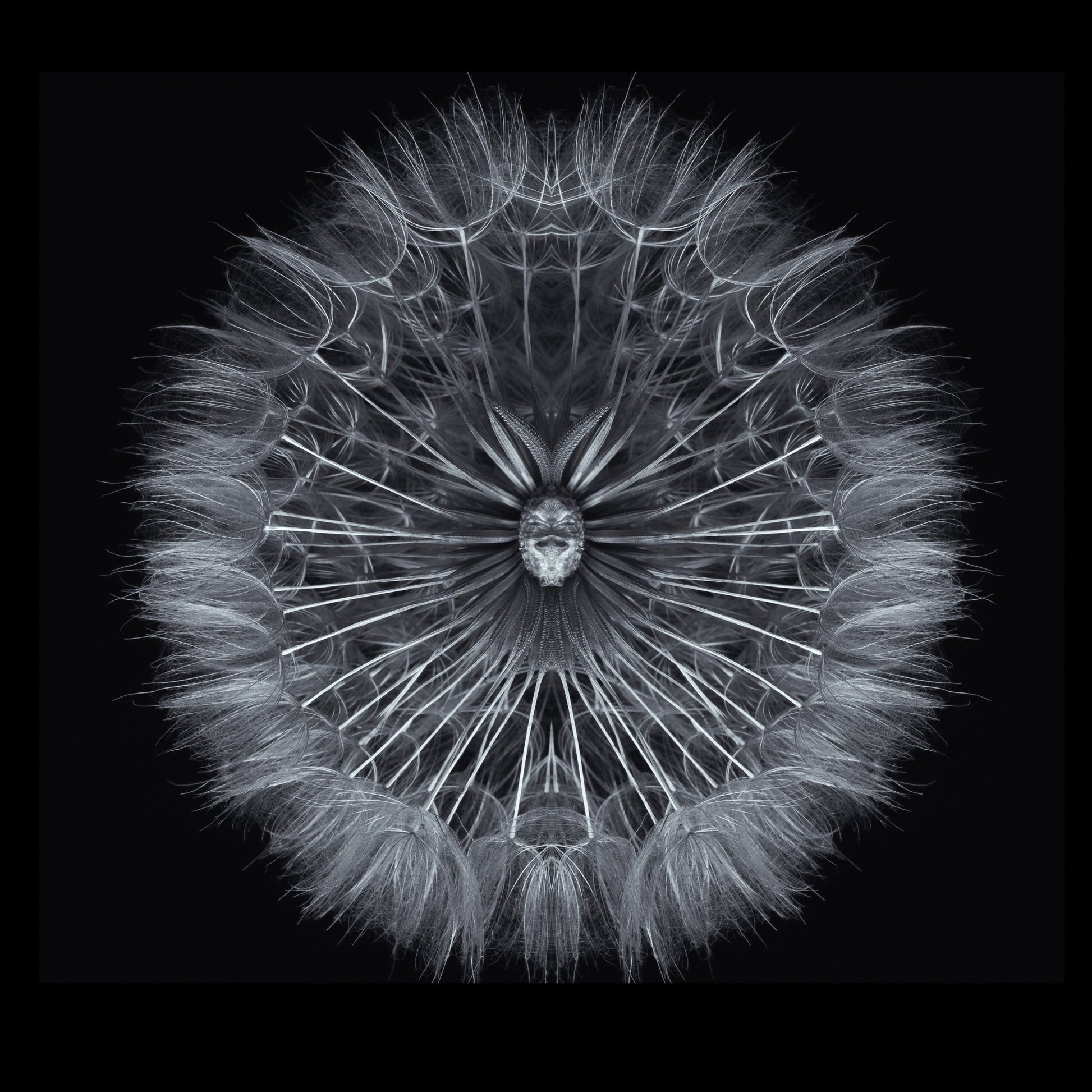 Symmetrical Dandelion Seed Macro