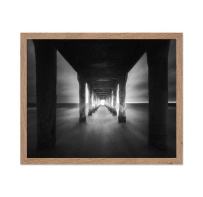 Under Pier Symmetry Black and White