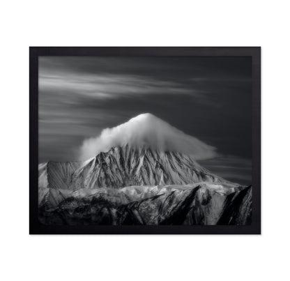 Mount Damavand Black and White Cloud Peak