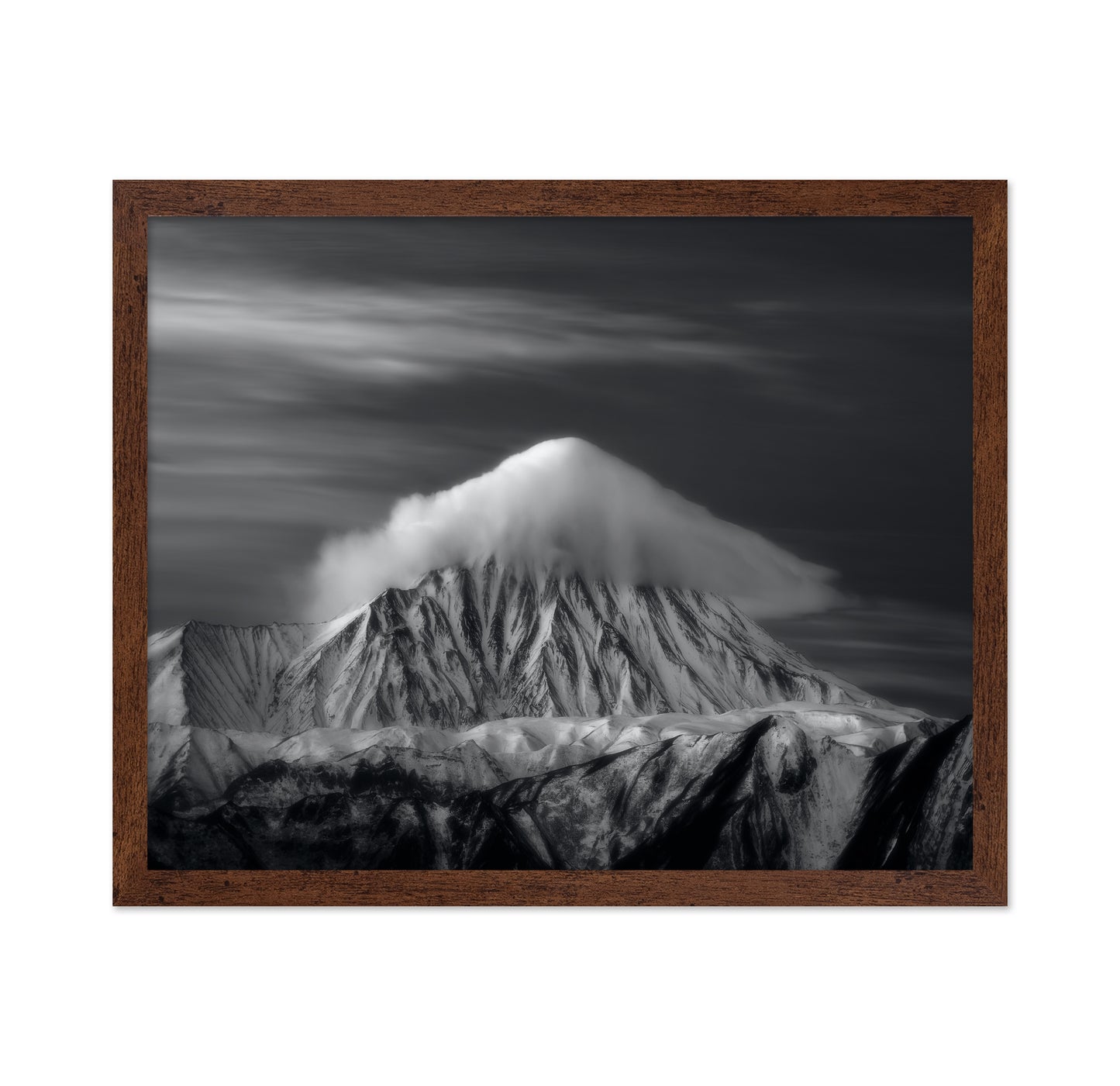 Mount Damavand Black and White Cloud Peak
