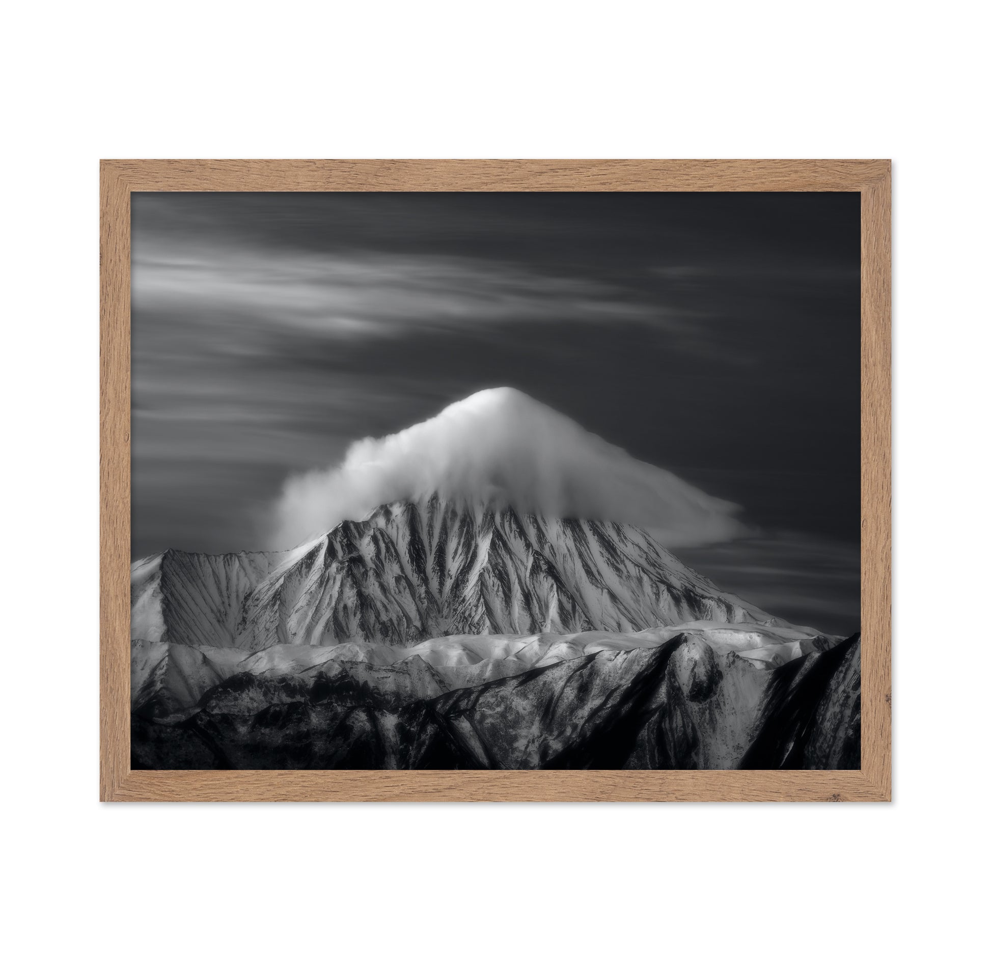 Mount Damavand Black and White Cloud Peak