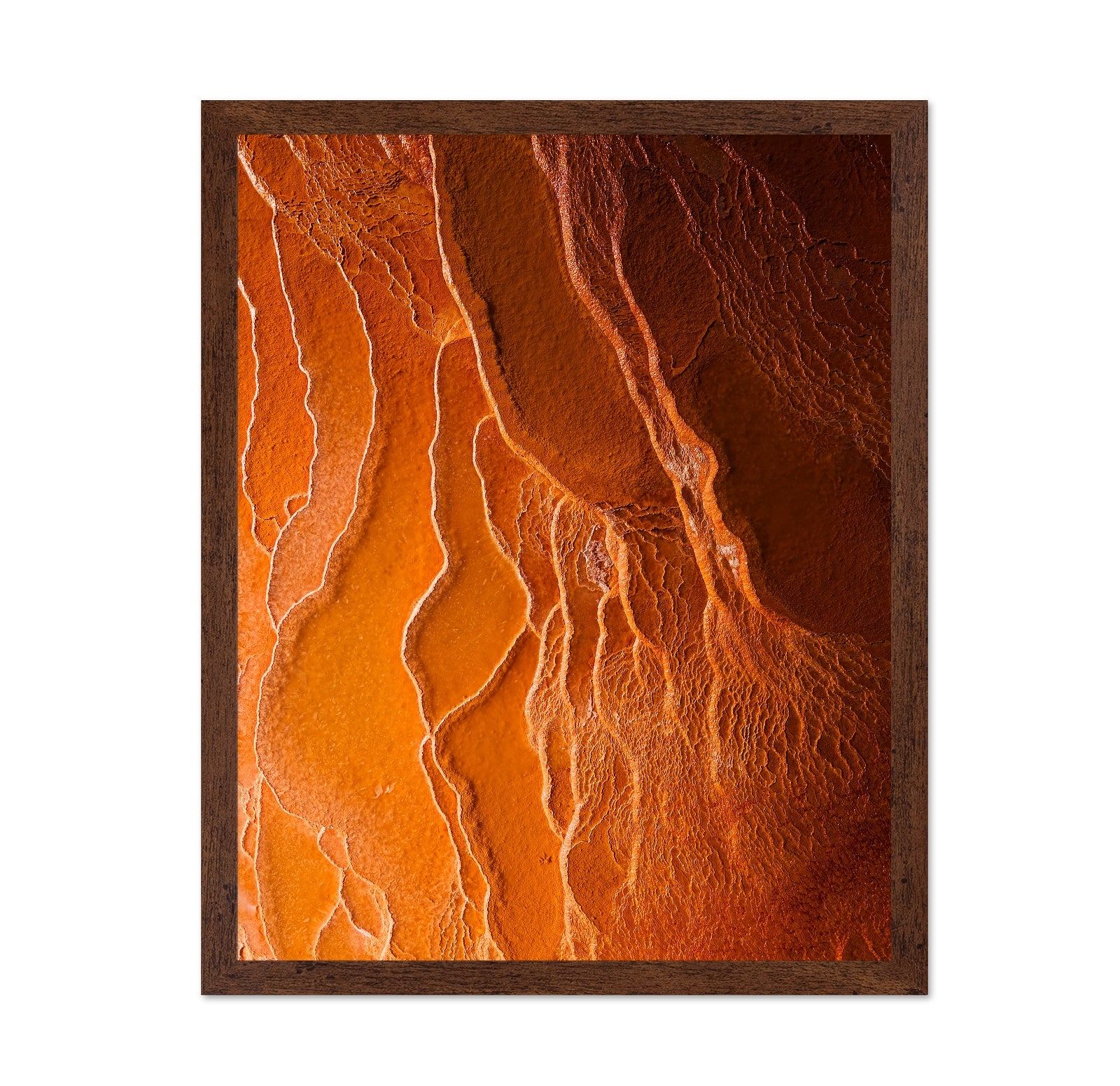 Badab-e Surt Orange Mineral Texture