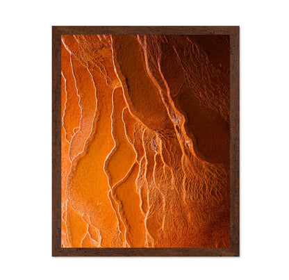 Badab-e Surt Orange Mineral Texture