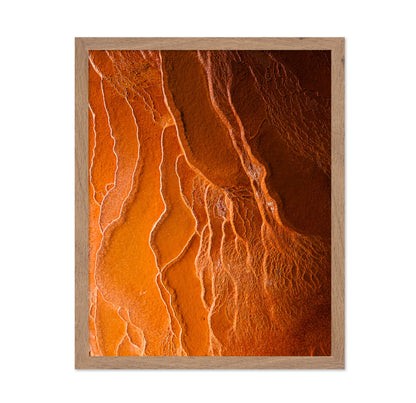 Badab-e Surt Orange Mineral Texture