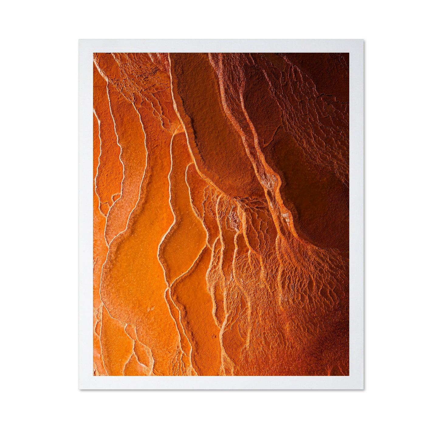 Badab-e Surt Orange Mineral Texture