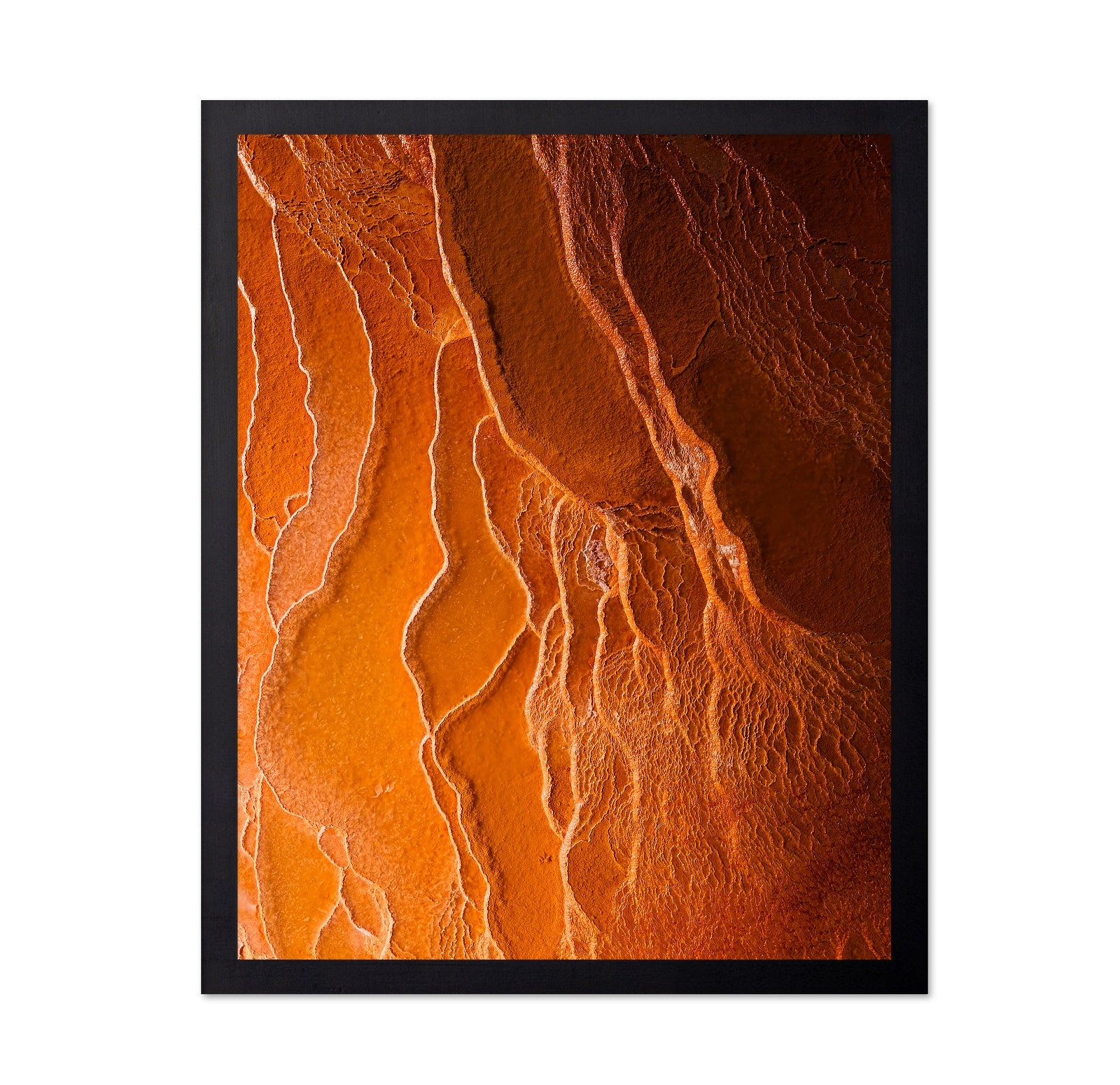 Badab-e Surt Orange Mineral Texture