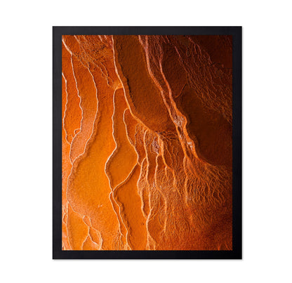 Badab-e Surt Orange Mineral Texture