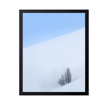 Lone Tree Snow Minimal Landscape