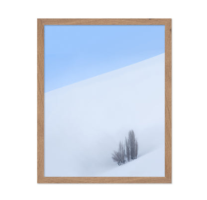 Lone Tree Snow Minimal Landscape