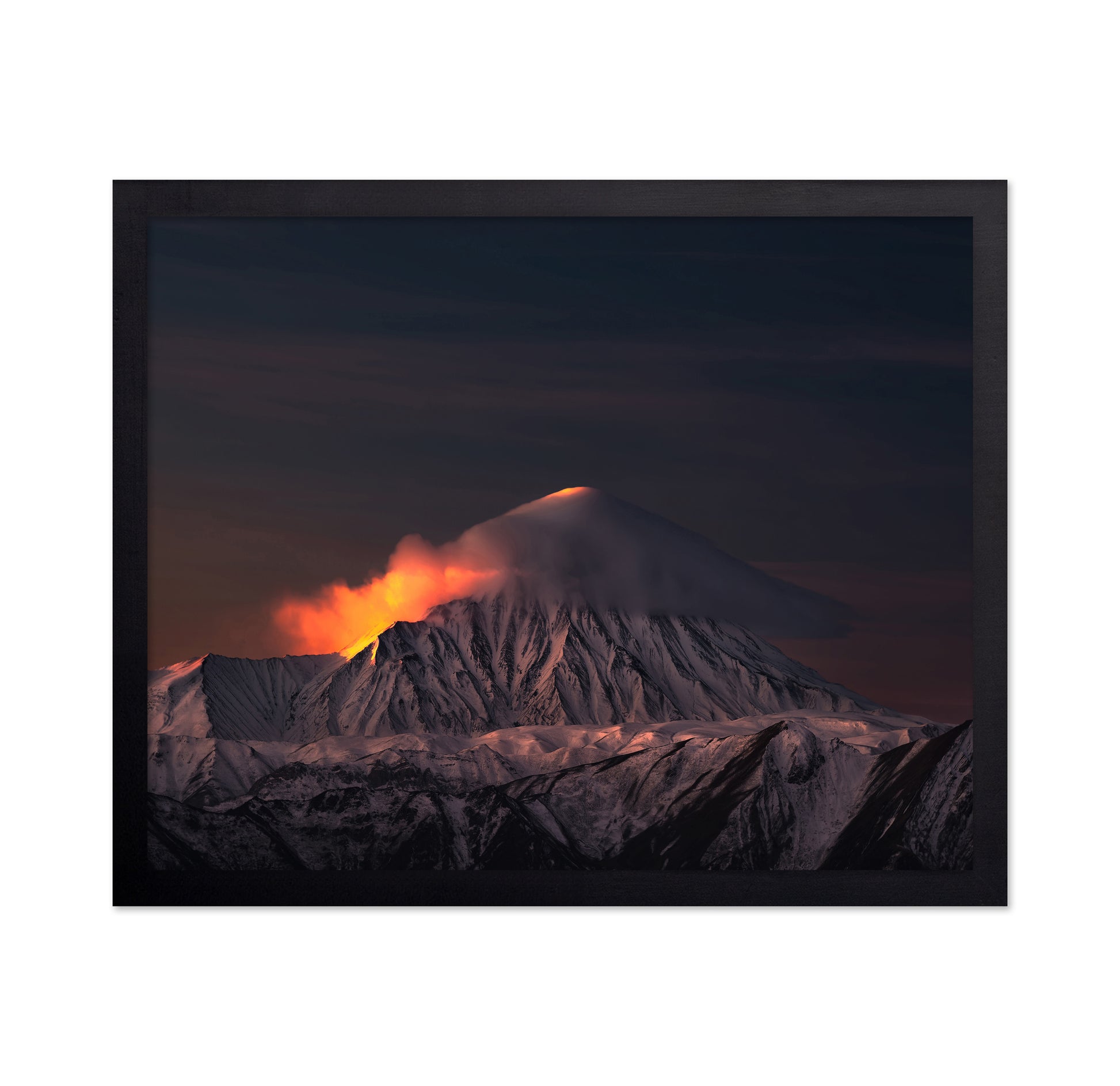 Mount Damavand Fiery Sunset Peak