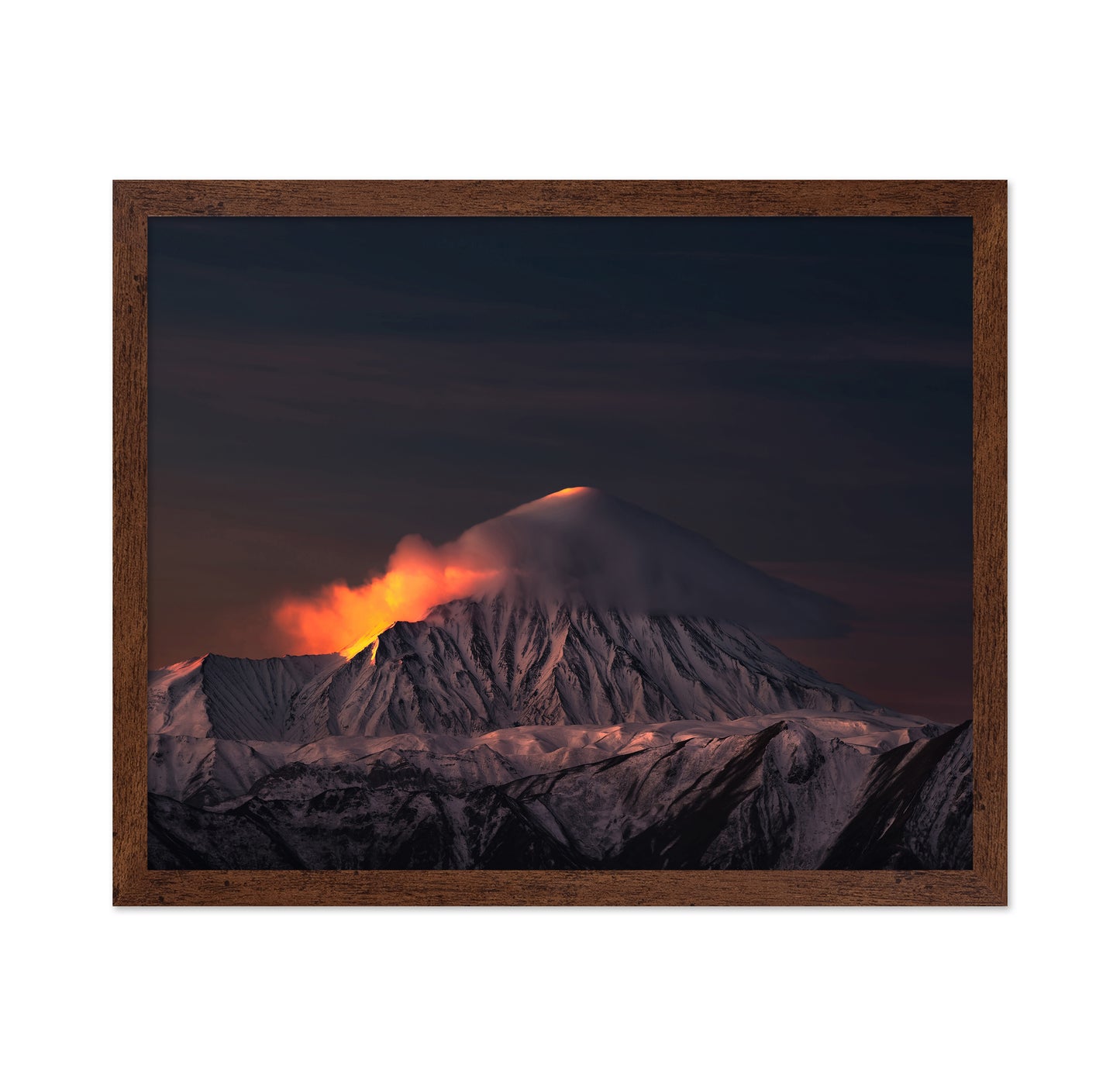 Mount Damavand Fiery Sunset Peak