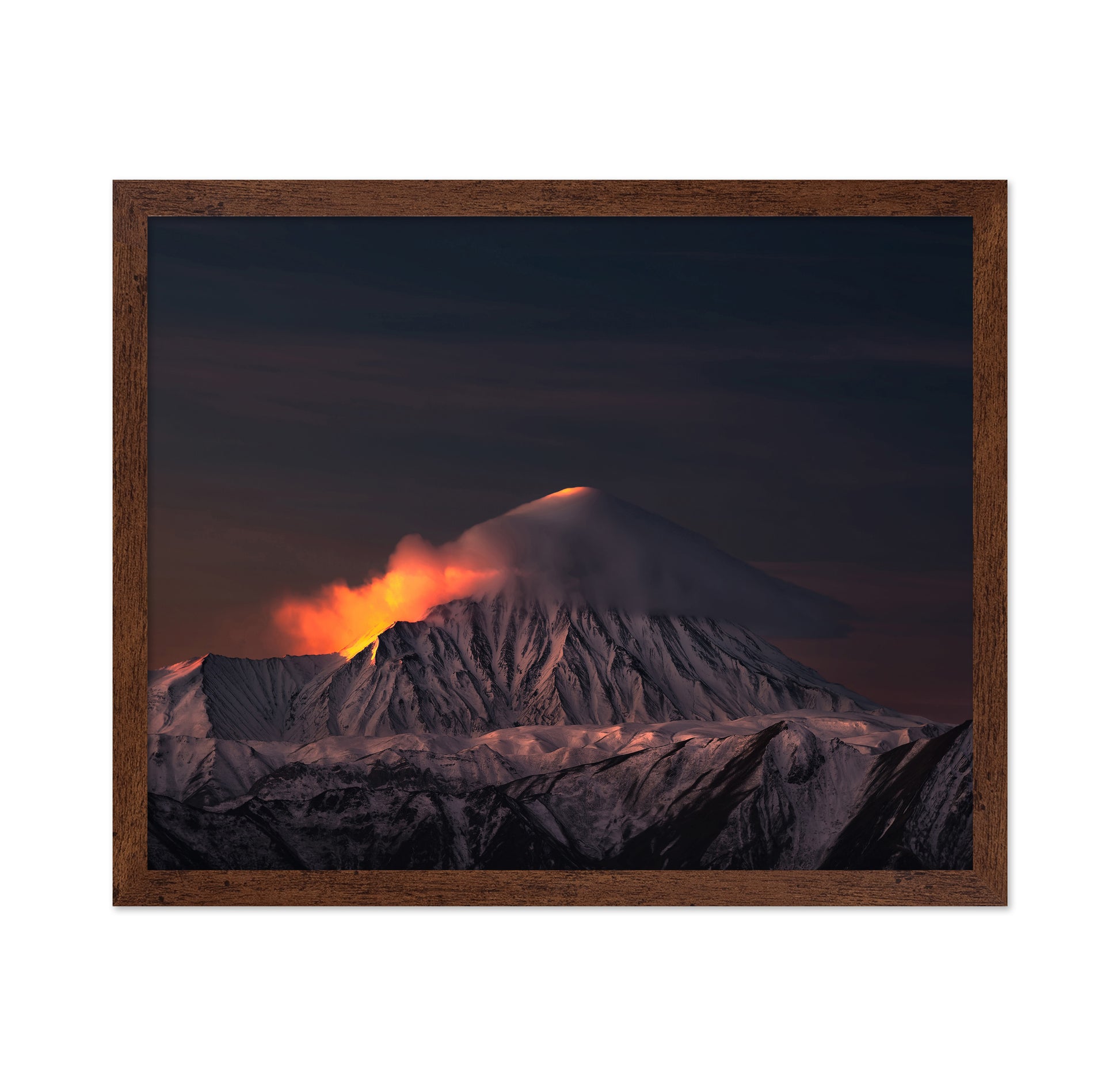 Mount Damavand Fiery Sunset Peak