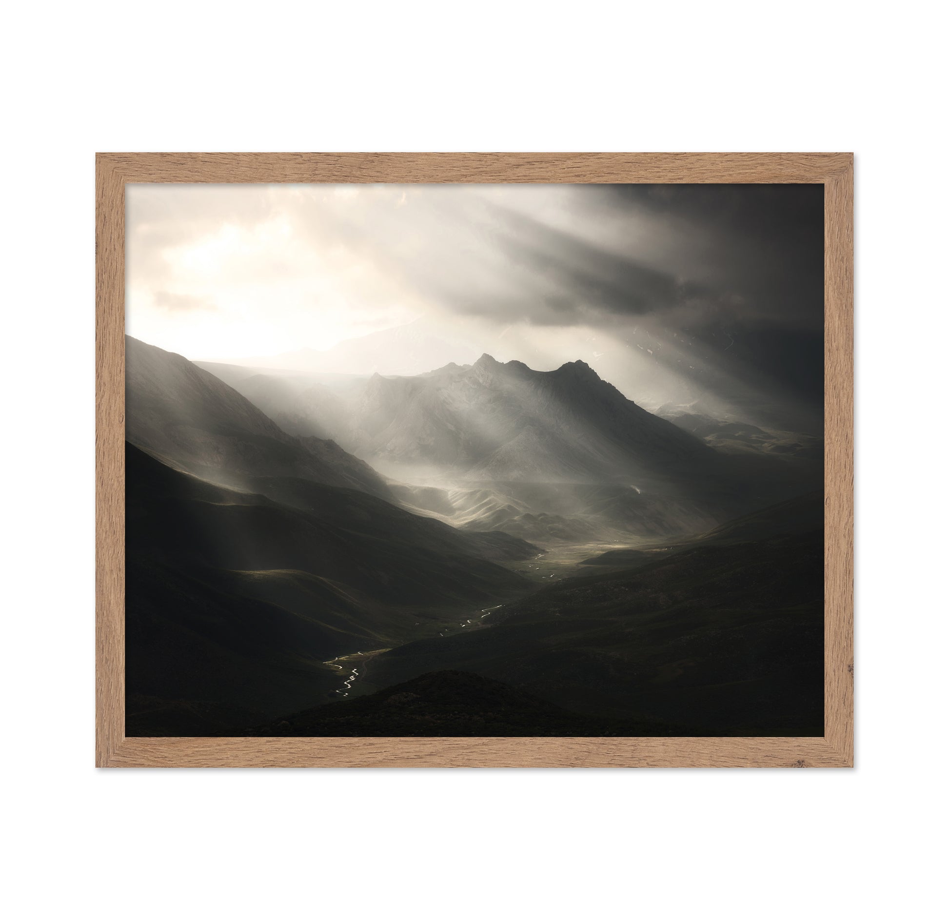 Sun Rays Mountain Valley