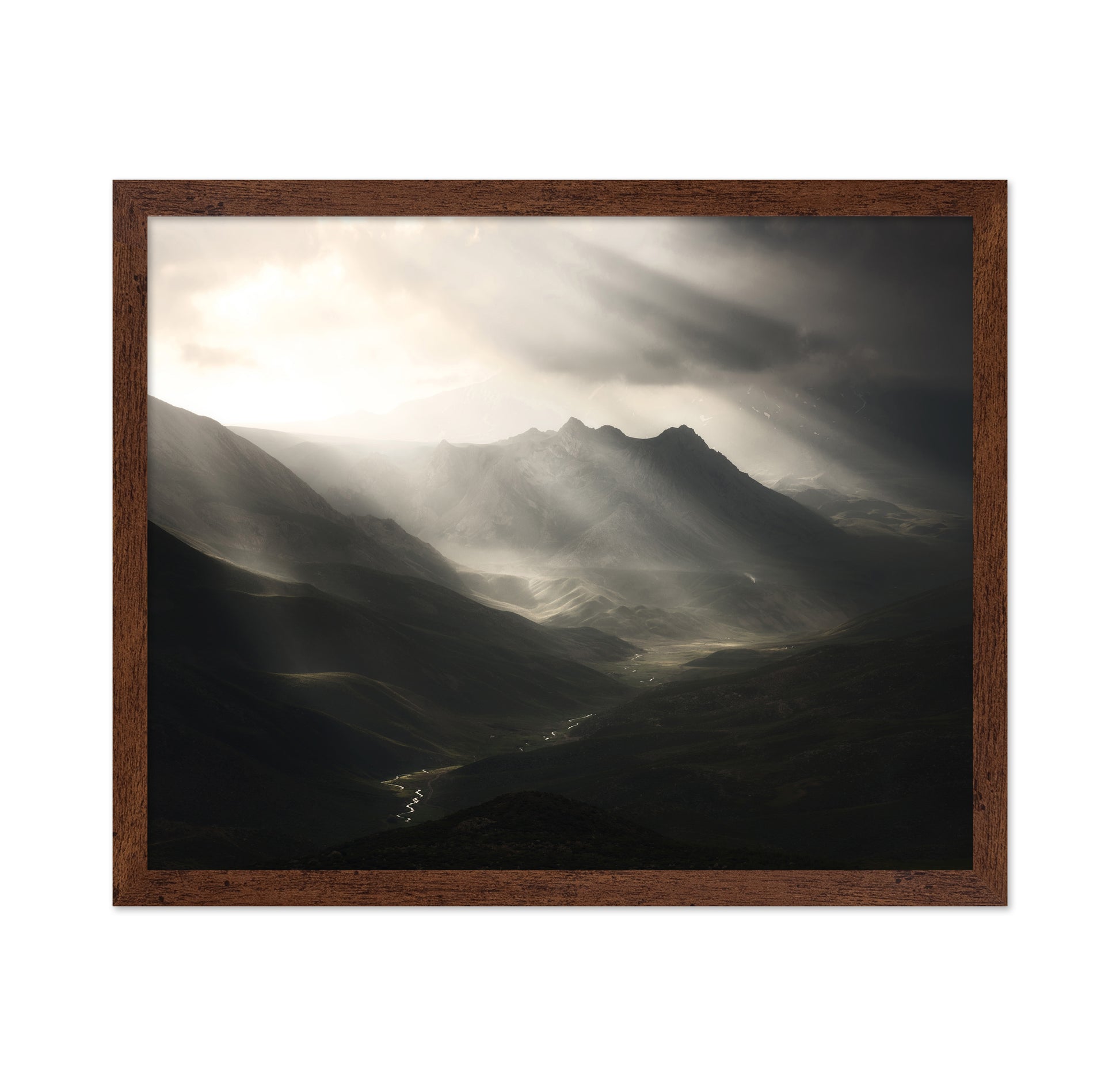 Sun Rays Mountain Valley