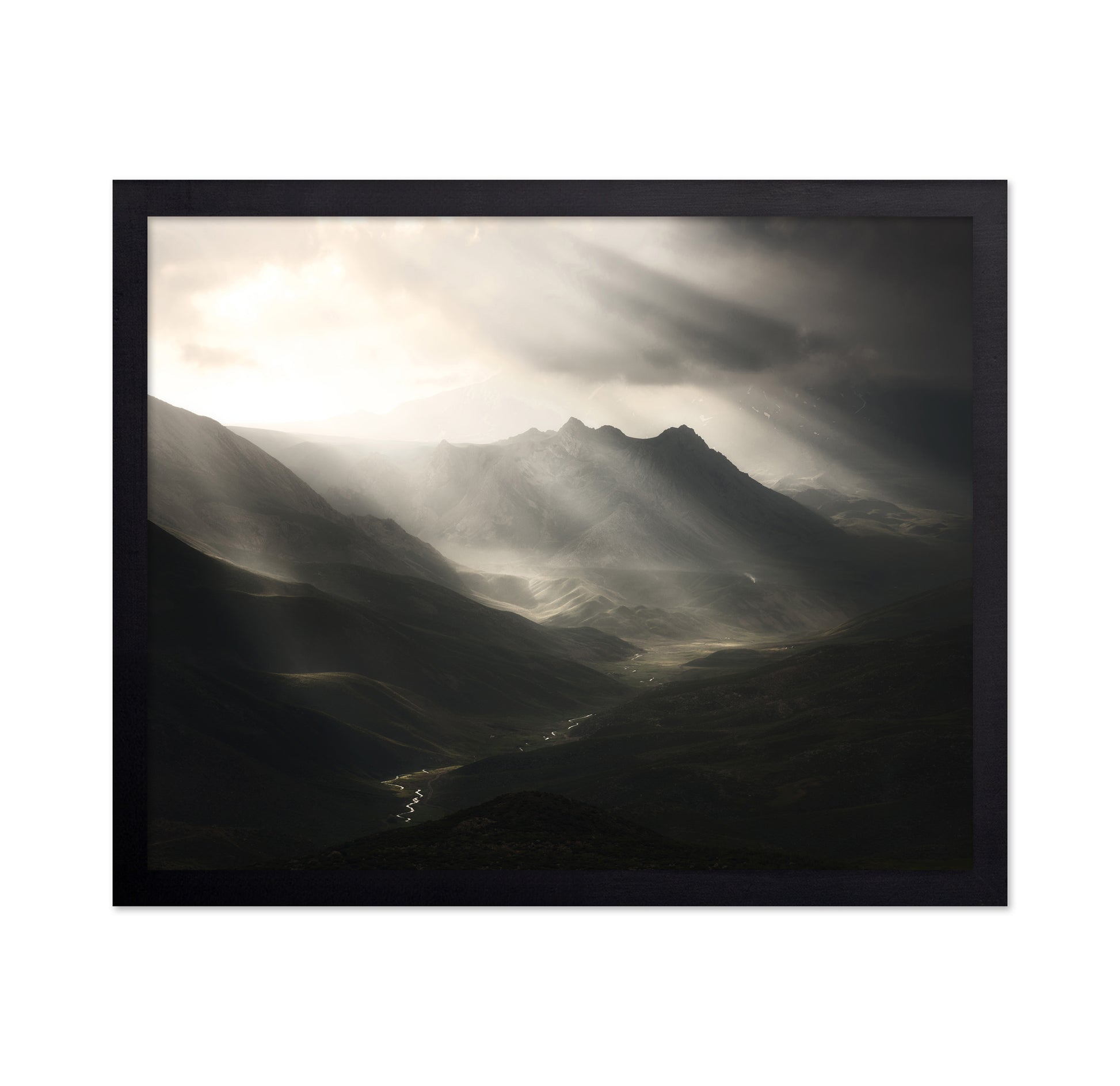 Sun Rays Mountain Valley