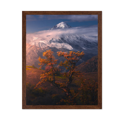 Autumn Trees Mountain Peak