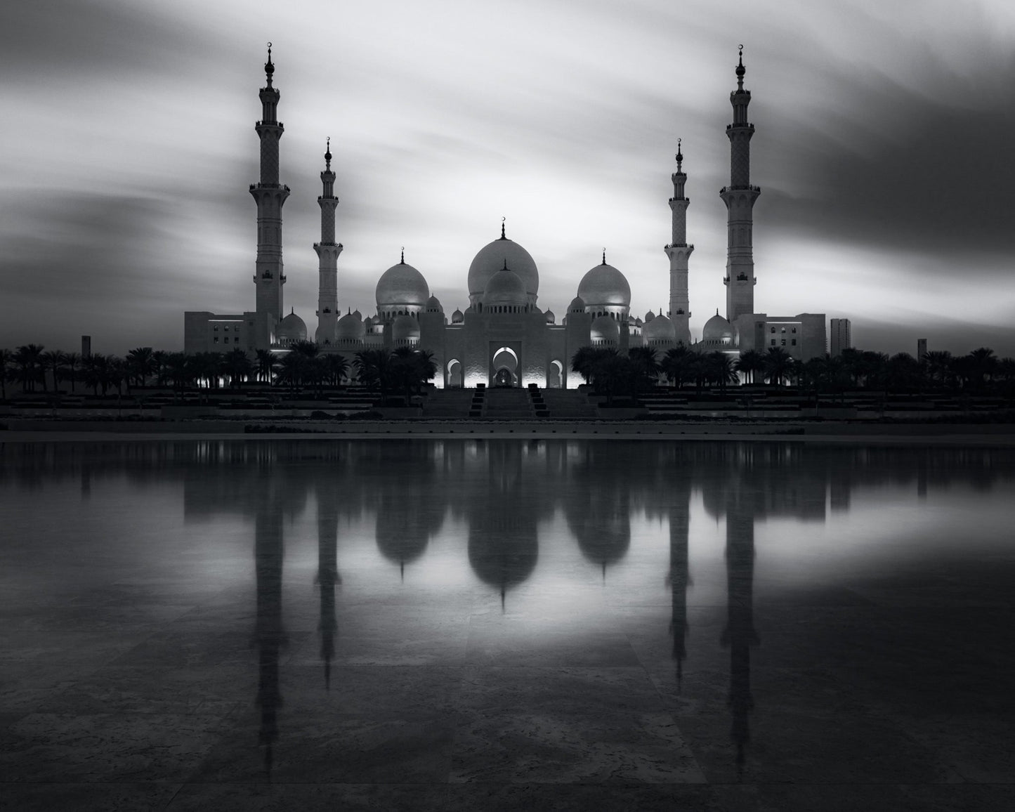 Mosque Reflection Night