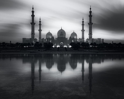 Mosque Reflection Night