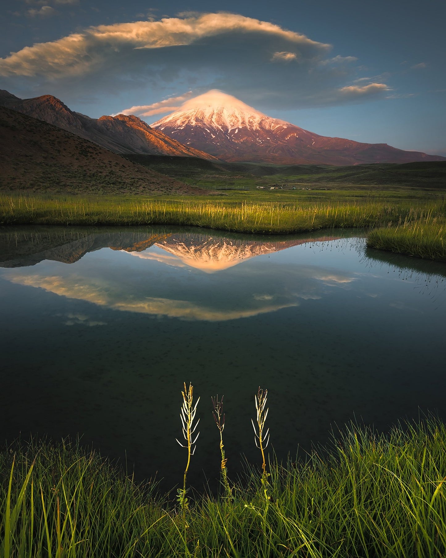 Mount Damavand Reflection Lake