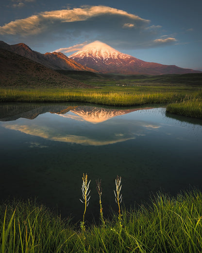 Mount Damavand Reflection Lake
