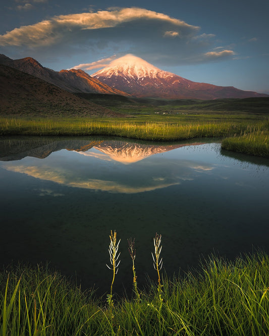 Mount Damavand Reflection Lake