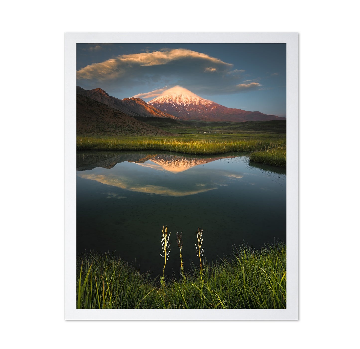 Mount Damavand Reflection Lake