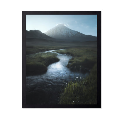 Mountain River Calm Scene