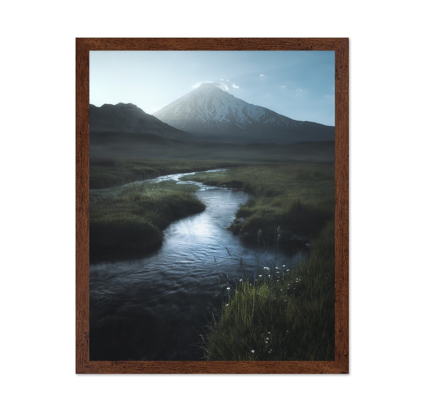 Mountain River Calm Scene