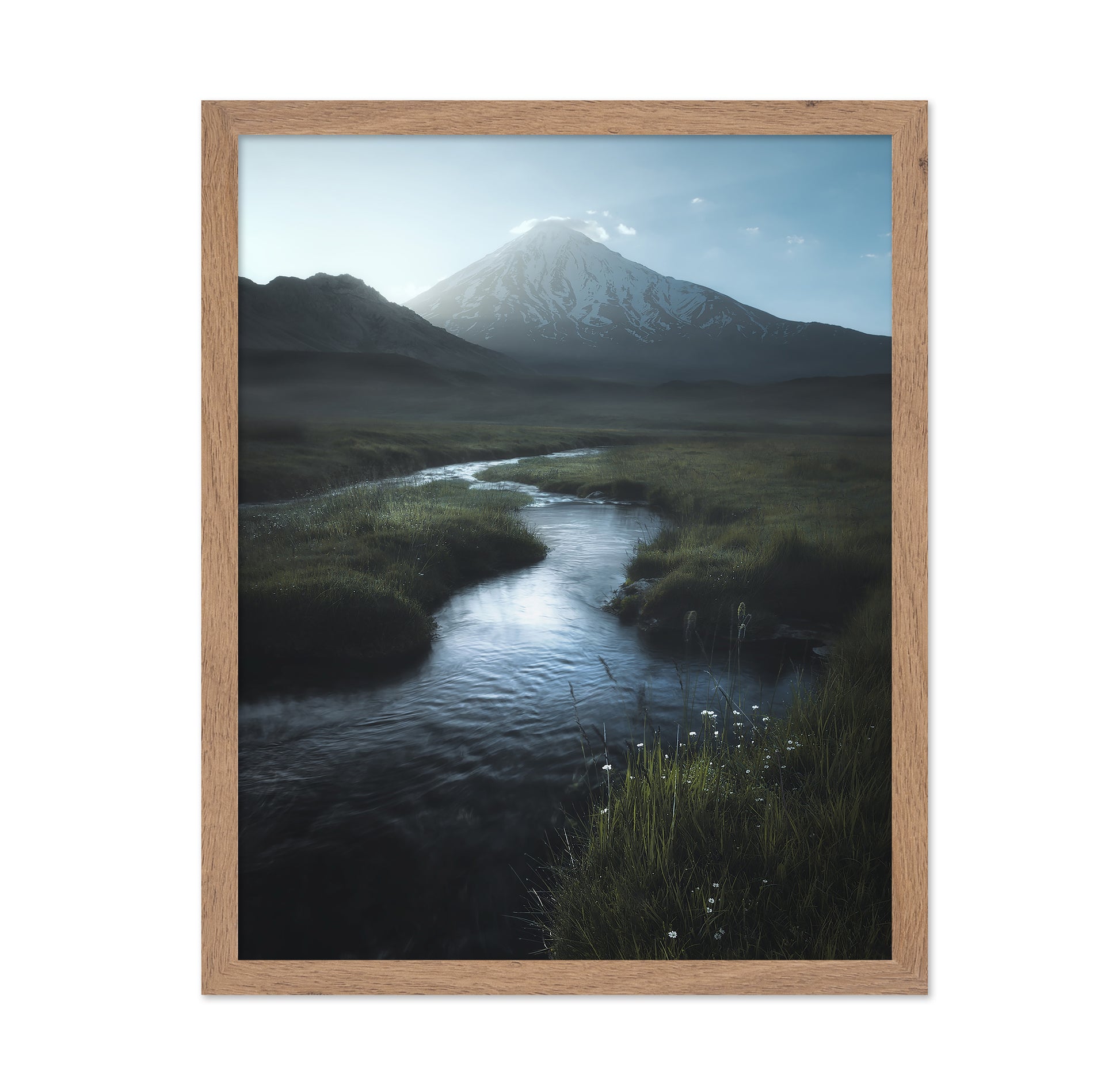 Mountain River Calm Scene