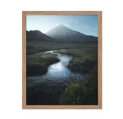 Mountain River Calm Scene